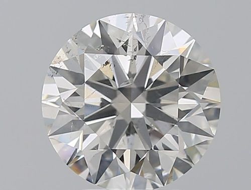 3.01ct H SI2 Rare Carat Ideal Cut Round Diamond