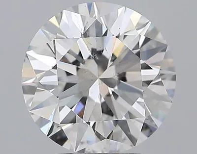 3.01ct F SI2 Rare Carat Ideal Cut Round Diamond