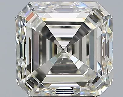 2.51ct K VS2 Very Good Cut Asscher Diamond