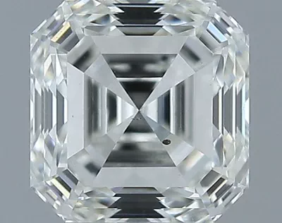 0.93ct J SI1 Rare Carat Ideal Cut Asscher Diamond