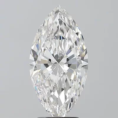 3.01ct F SI2 Rare Carat Ideal Cut Marquise Diamond