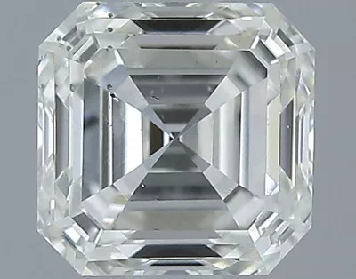 0.92ct K SI1 Rare Carat Ideal Cut Asscher Diamond