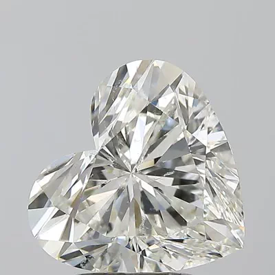 3.03ct J SI2 Rare Carat Ideal Cut Heart Diamond