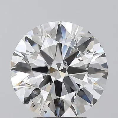 3.01ct E SI2 Rare Carat Ideal Cut Round Diamond