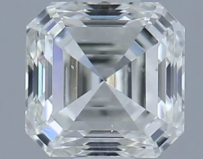 0.77ct J SI1 Rare Carat Ideal Cut Asscher Diamond
