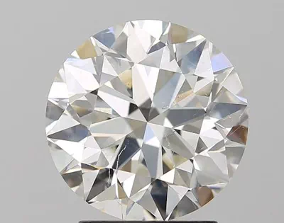 2.61ct J SI2 Rare Carat Ideal Cut Round Diamond