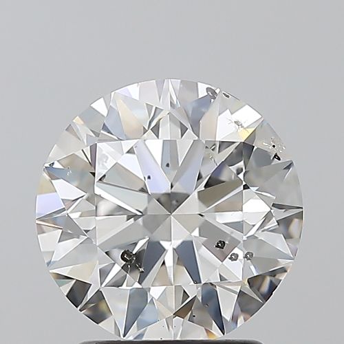 2.01ct E SI2 Rare Carat Ideal Cut Round Diamond