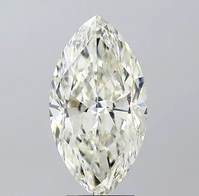 4.01ct K SI2 Rare Carat Ideal Cut Marquise Diamond