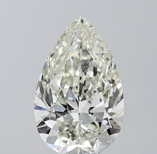 4.01ct K SI2 Rare Carat Ideal Cut Pear Diamond