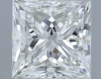 3.01ct J VVS2 Rare Carat Ideal Cut Princess Diamond