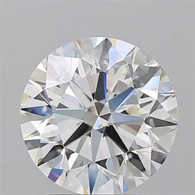 3.01ct H SI1 Rare Carat Ideal Cut Round Diamond