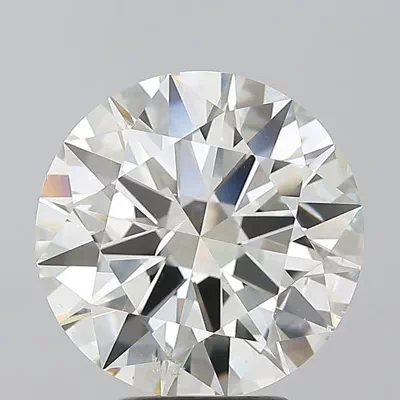 3.70ct K SI2 Rare Carat Ideal Cut Round Diamond