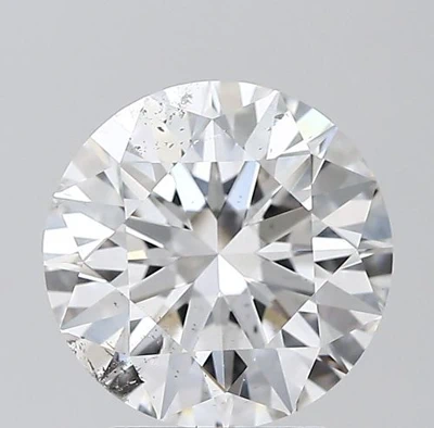 3.04ct F SI2 Rare Carat Ideal Cut Round Diamond