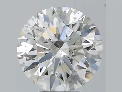 5.10ct G SI2 Rare Carat Ideal Cut Round Diamond