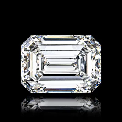 7.03ct H IF Rare Carat Ideal Cut Emerald Diamond