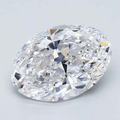 7.01ct D SI1 Rare Carat Ideal Cut Oval Diamond