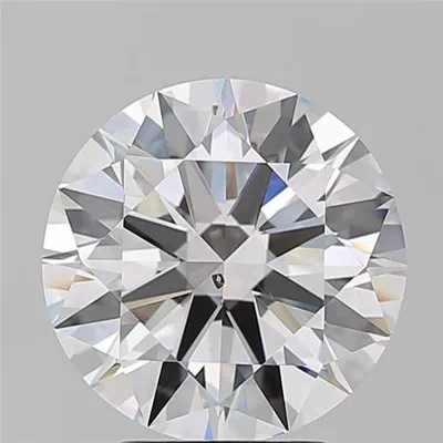 4.02ct F SI1 Rare Carat Ideal Cut Round Diamond