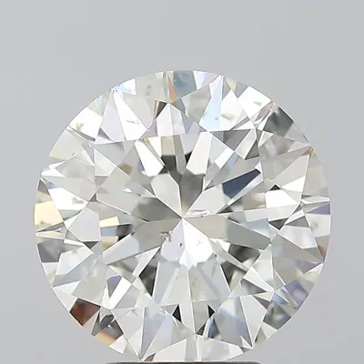 4.01ct J SI2 Rare Carat Ideal Cut Round Diamond