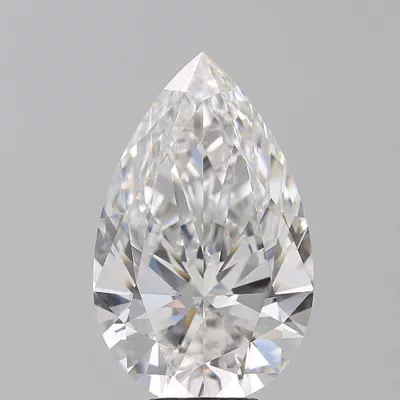 7.18ct F IF Rare Carat Ideal Cut Pear Diamond