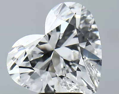 5.45ct F VS1 Rare Carat Ideal Cut Heart Lab Grown Diamond
