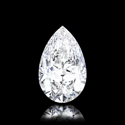 8.02ct D FL Rare Carat Ideal Cut Pear Diamond