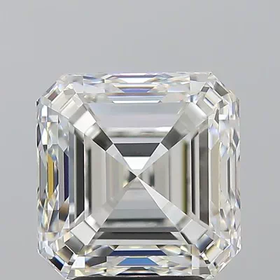 4.01ct H VVS2 Very Good Cut Asscher Diamond