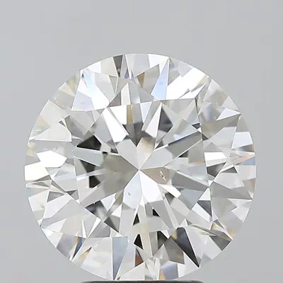 4.01ct H SI1 Rare Carat Ideal Cut Round Diamond