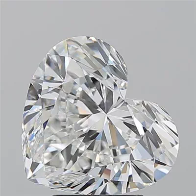 4.01ct G VS2 Rare Carat Ideal Cut Heart Diamond