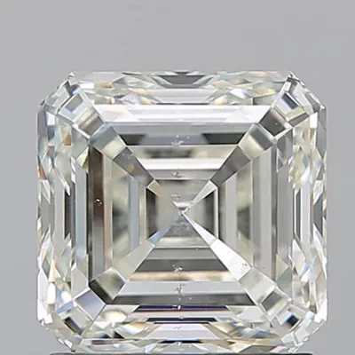 1.62ct K SI2 Rare Carat Ideal Cut Asscher Diamond
