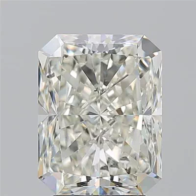 4.01ct K SI2 Rare Carat Ideal Cut Radiant Diamond