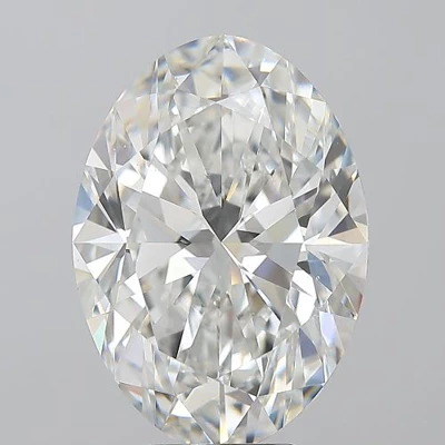 6.01ct G SI1 Rare Carat Ideal Cut Oval Diamond