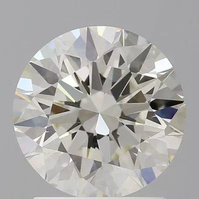 1.69ct K VVS1 Rare Carat Ideal Cut Round Diamond
