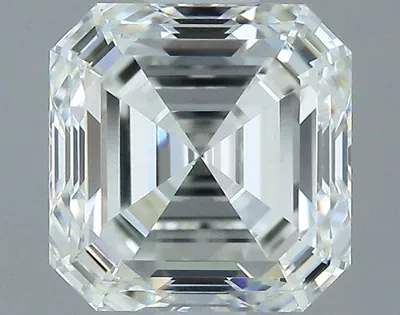 2.04ct J VS1 Rare Carat Ideal Cut Asscher Diamond