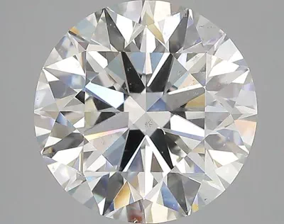 5.01ct I SI2 Rare Carat Ideal Cut Round Diamond