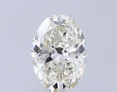 3.02ct K SI1 Rare Carat Ideal Cut Oval Diamond