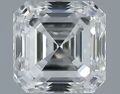 0.68ct J VS1 Rare Carat Ideal Cut Asscher Diamond