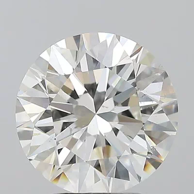 2.81ct I SI1 Rare Carat Ideal Cut Round Diamond