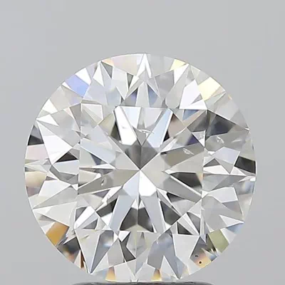 2.52ct F SI1 Rare Carat Ideal Cut Round Diamond