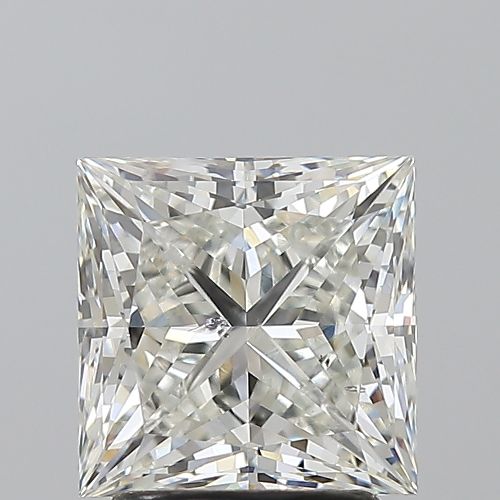 2.50ct I SI2 Rare Carat Ideal Cut Princess Diamond