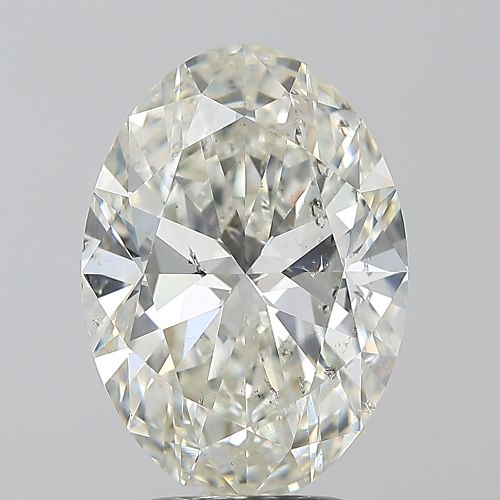 3.50ct J SI2 Rare Carat Ideal Cut Oval Diamond