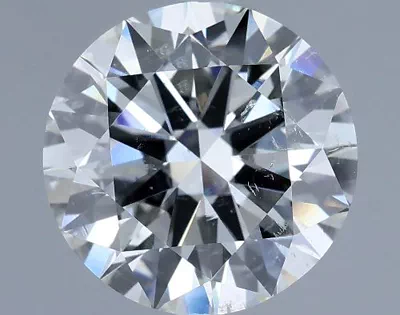 4.01ct I SI2 Rare Carat Ideal Cut Round Diamond
