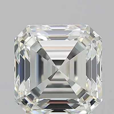 3.01ct K VS1 Rare Carat Ideal Cut Asscher Diamond