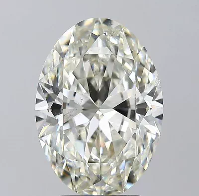 4.01ct K SI2 Rare Carat Ideal Cut Oval Diamond