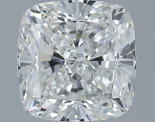 3.02ct H SI2 Rare Carat Ideal Cut Cushion Diamond