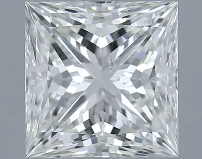 2.01ct K SI1 Rare Carat Ideal Cut Princess Diamond