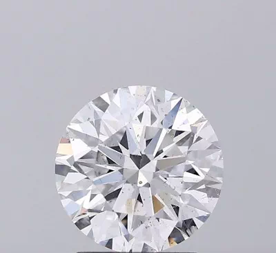2.01ct D SI2 Rare Carat Ideal Cut Round Diamond