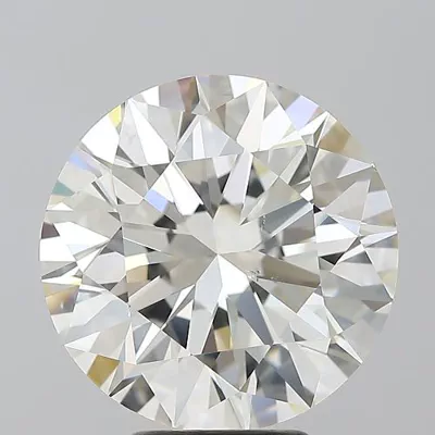 5.12ct J VS2 Rare Carat Ideal Cut Round Diamond