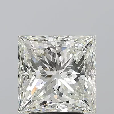 3.01ct J VS2 Rare Carat Ideal Cut Princess Diamond
