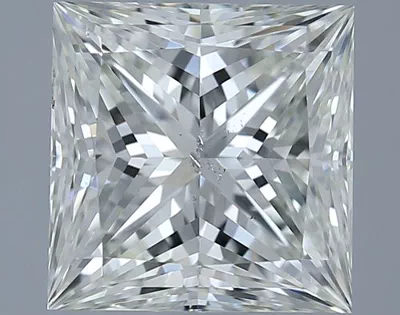 2.01ct K SI2 Rare Carat Ideal Cut Princess Diamond