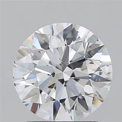 2.01ct E SI1 Rare Carat Ideal Cut Round Diamond